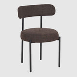 Soft Weave Fabric Dining Chairs 50cm Wide in Set Of 2 - Flora