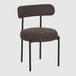 Soft Weave Fabric Dining Chairs 50cm Wide in Set Of 2 - Flora