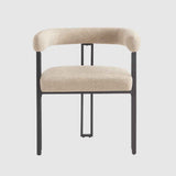 Soft Weave Fabric Dining Chairs 52cm Wide in Set Of 2 - Bloom