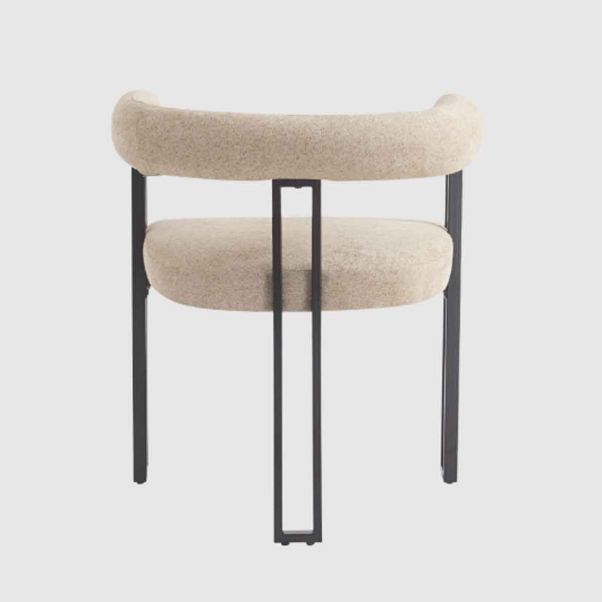 Soft Weave Fabric Dining Chairs 52cm Wide in Set Of 2 - Bloom