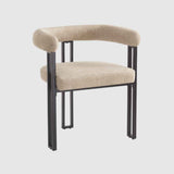 Soft Weave Fabric Dining Chairs 52cm Wide in Set Of 2 - Bloom