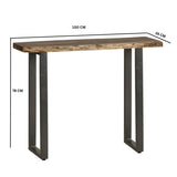Solid Acacia Wood Console Table - Baltic Live Edge
