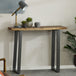 Solid Acacia Wood Console Table - Baltic Live Edge