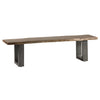 Solid Acacia Wood Dining Bench for 3 People - Baltic Live Edge