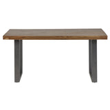 Solid Acacia Wood Dining Table for 6 People - Metropolis