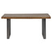Solid Acacia Wood Dining Table for 6 People - Metropolis