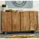 Solid Acacia Wood Storage Cabinet With 4 Doors - Baltic Live Edge