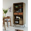 Solid Hardwood Bookcase With 2 Drawers - Aspen