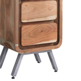 Solid Hardwood Chest Of 5 Drawers Narrow - Aspen