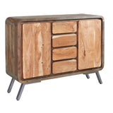 Solid Hardwood Sideboard With 2 Doors And 4 Drawers - Aspen