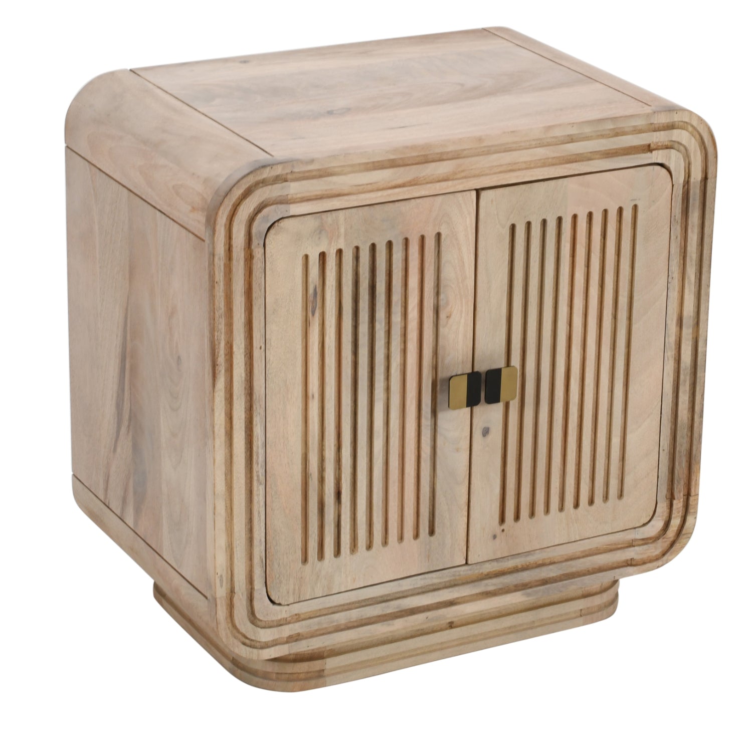 Solid Hardwood Storage Cabinet With 2 Doors - Hudson