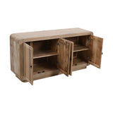 Solid Hardwood Storage Cabinet With 4 Doors - Hudson