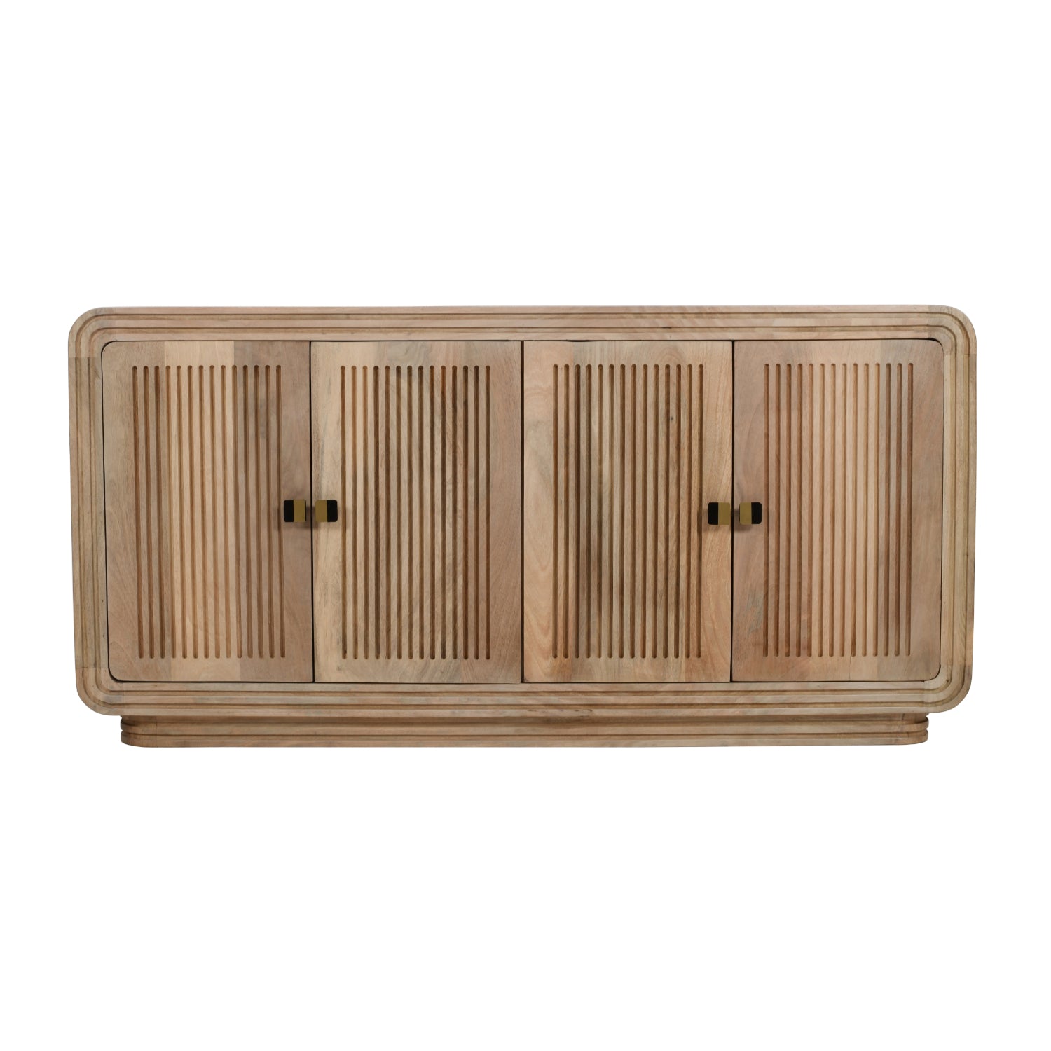 Solid Hardwood Storage Cabinet With 4 Doors - Hudson