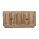 Solid Hardwood Storage Cabinet With 4 Doors - Hudson