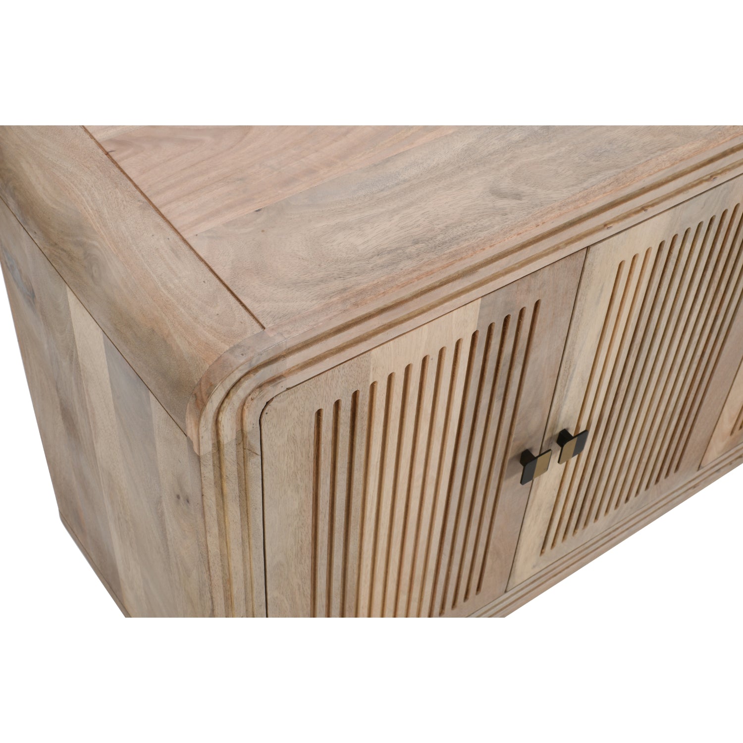Solid Hardwood Storage Cabinet With 4 Doors - Hudson