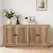 Solid Hardwood Storage Cabinet With 4 Doors - Hudson