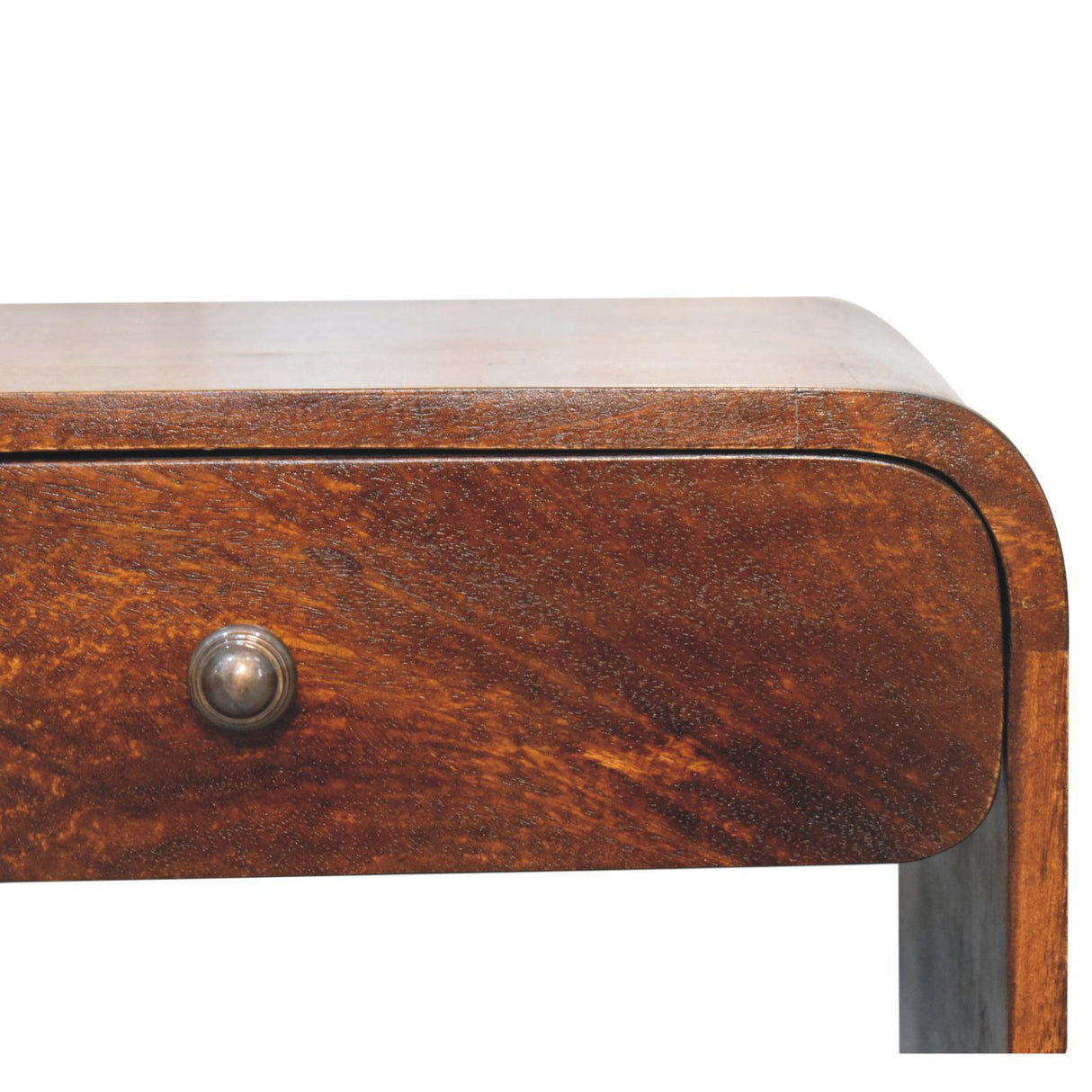 Solid Mango Wood Bedside Cabinet With 1 Drawer - Aspen