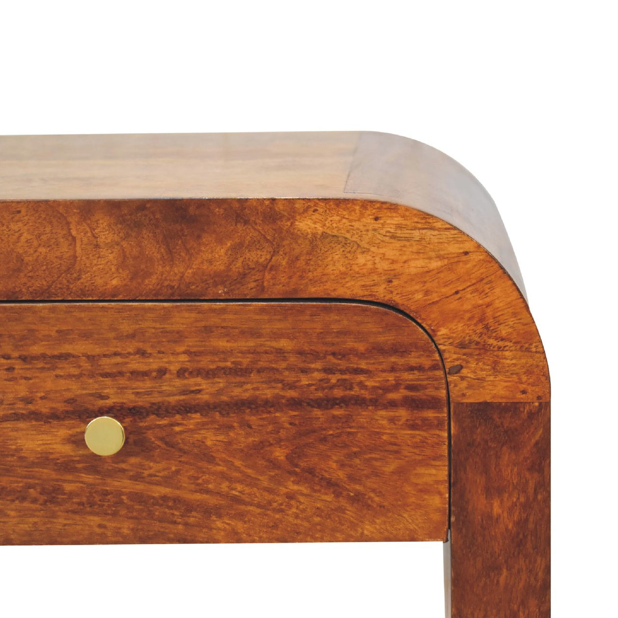 Solid Mango Wood Bedside Cabinet With 1 Drawer - Darcy