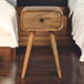 Solid Mango Wood Bedside Cabinet Mini With 1 Drawer - Avora