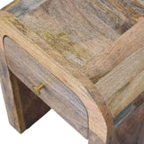 Solid Mango Wood Bedside Cabinet Mini With 1 Drawer - Darcy