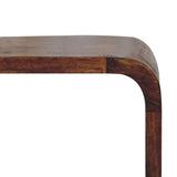 Solid Mango Wood Bedside Cabinet Minimalist With Open Slot - Exeter