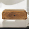 Solid Mango Wood Bedside Cabinet Wall Mounted With 1 Drawer - Avora