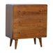 Solid Mango Wood Chest Of 3 Drawers Curved - Gloucester