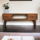 Solid Mango Wood Coffee Table Classic With 2 Drawers - Derby