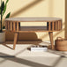 Solid Mango Wood Coffee Table Rectangular - Ariella