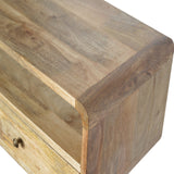 Solid Mango Wood Console Table With 2 Drawers - Coventry