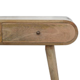 Solid Mango Wood Console Table With 2 Drawers - London