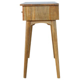 Solid Mango Wood Console Table With 3 Drawers - Lincoln