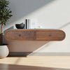 Solid Mango Wood Console Table Floating With 2 Drawers - London