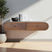 Solid Mango Wood Console Table Floating With 2 Drawers - London