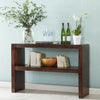Solid Mango Wood Console Table With 1 Shelf - Toko