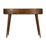 Solid Mango Wood Desk for Home in Wave Shape - Birmingham