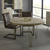 Solid Mango Wood Dining Table for 4 People - Light Gold