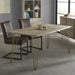 Solid Mango Wood Dining Table for 4 to 6 People - Light Gold