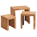 Solid Mango Wood Nest Of 3 Tables - Toko