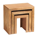 Solid Mango Wood Nest Of 3 Tables - Toko