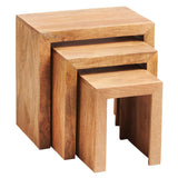Solid Mango Wood Nest Of 3 Tables - Toko