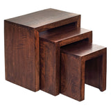 Solid Mango Wood Nest Of 3 Tables - Toko