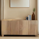 Solid Mango Wood Sideboard With 4 Doors - Austin