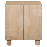 Solid Mango Wood Storage Cabinet With 2 Doors - Austin