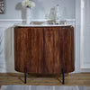 Solid Mango Wood Storage Cabinet With Marble Top - Opal