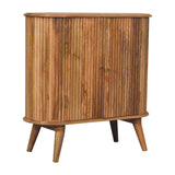 Solid Mango Wood Storage Cabinet Nordic With 2 Doors - Soba
