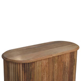 Solid Mango Wood Storage Cabinet Nordic With 2 Doors - Soba