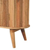 Solid Mango Wood Storage Cabinet Nordic With 2 Doors - Soba