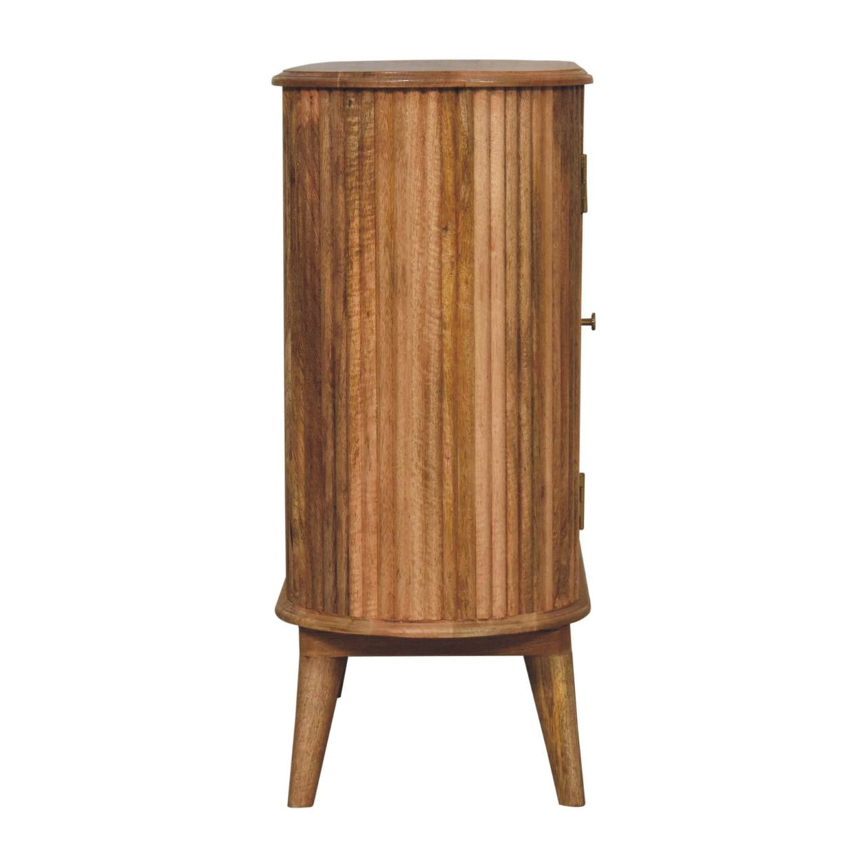 Solid Mango Wood Storage Cabinet Nordic With 2 Doors - Soba