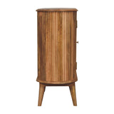 Solid Mango Wood Storage Cabinet Nordic With 2 Doors - Soba